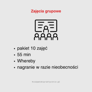Pakiet 10 spotkań online – zajęcia grupowe
